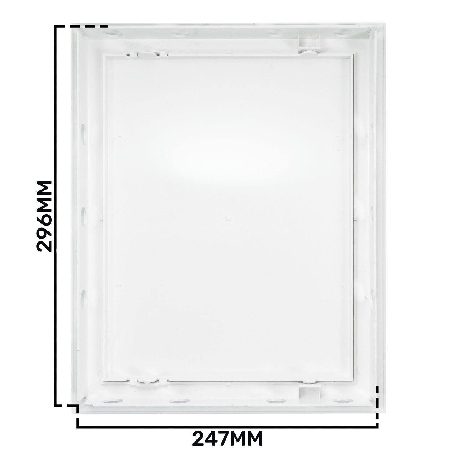 White PP Access Door Panel 250mm x 300mm