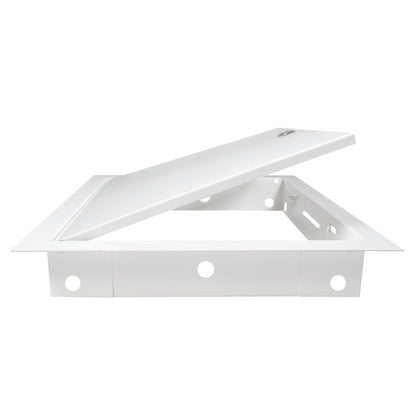 White Metal Access Door Panel with Lock 150mm x 200mm