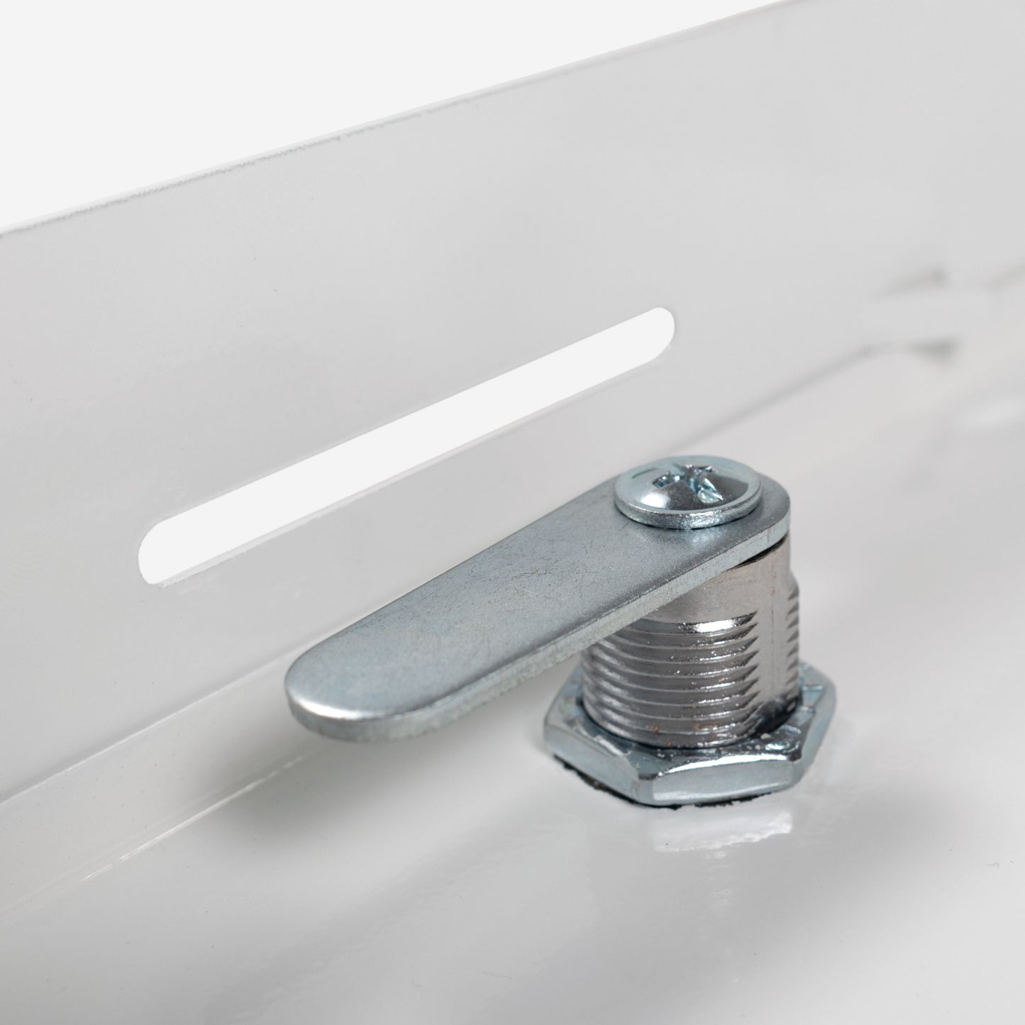 White Metal Access Door Panel with Lock 200mm x 250mm