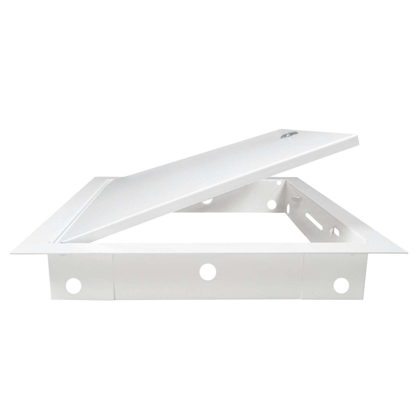 White Metal Access Door Panel with Lock 200mm x 250mm