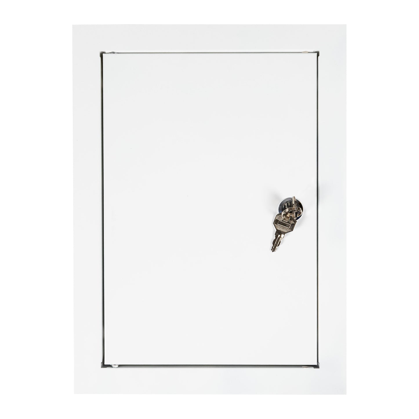 White Metal Access Door Panel with Lock 200mm x 300mm