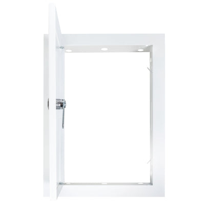 White Metal Access Door Panel with Lock 200mm x 300mm