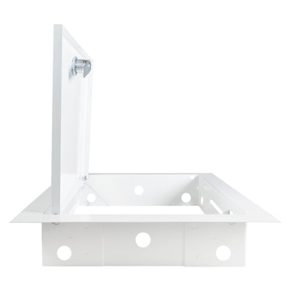White Metal Access Door Panel with Lock 200mm x 300mm