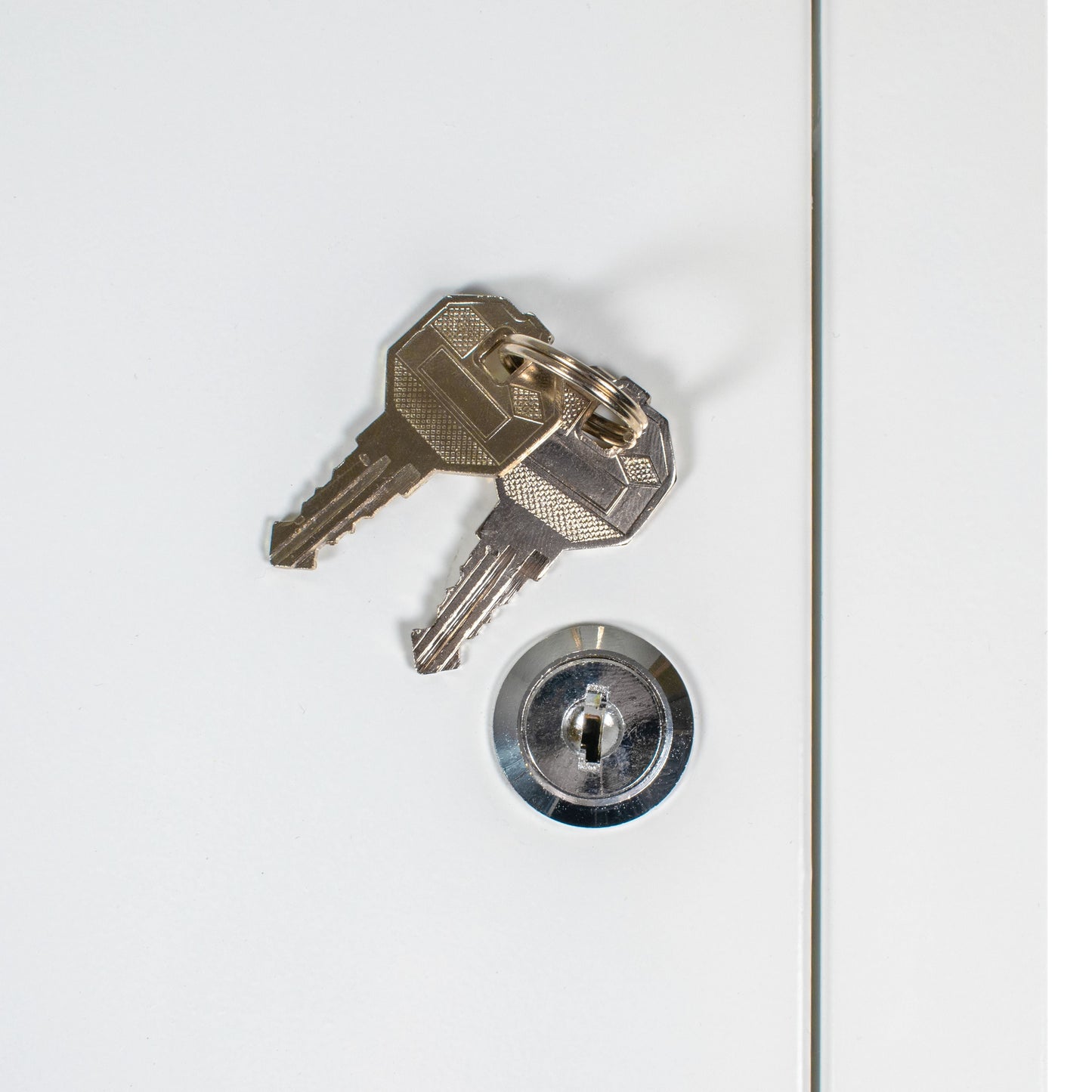 White Metal Access Door Panel with Lock 250mm x 300mm