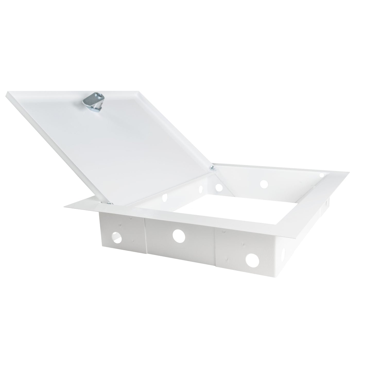 White Metal Access Door Panel with Lock 250mm x 300mm