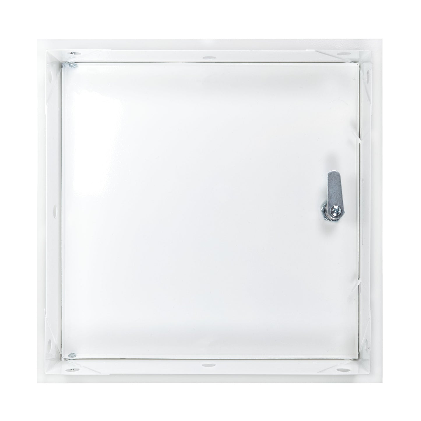 White Metal Access Door Panel with Lock 200mm x 200mm