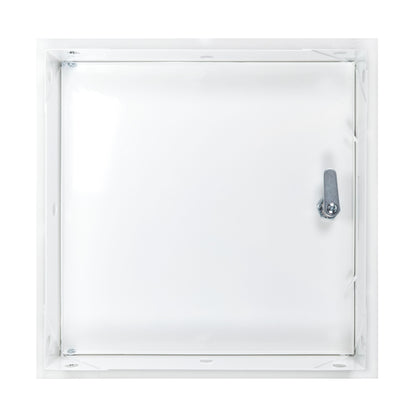 White Metal Access Door Panel with Lock 500mm x 500mm