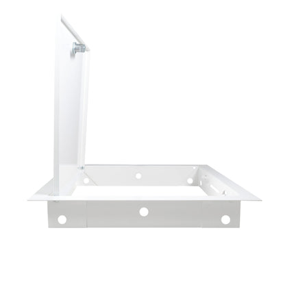 White Metal Access Door Panel with Lock 300mm x 300mm