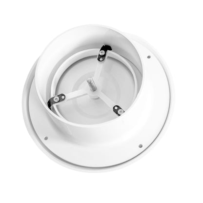 100mm ABS White Ceiling Extractor Valve