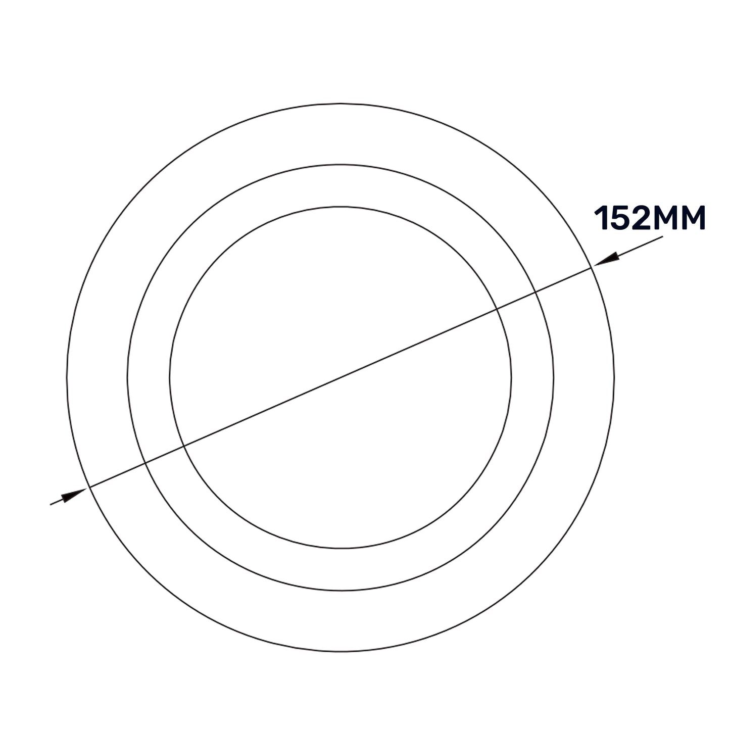100mm ABS White Ceiling Extractor Valve