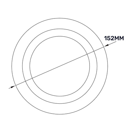 100mm ABS White Ceiling Extractor Valve