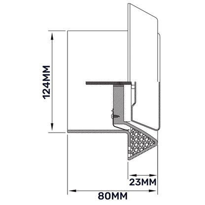 125mm ABS White Ceiling Extractor Valve