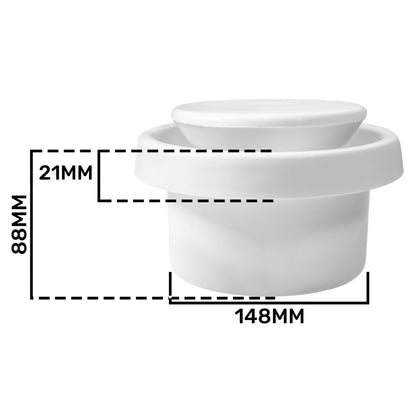 150mm ABS White Ceiling Extractor Valve