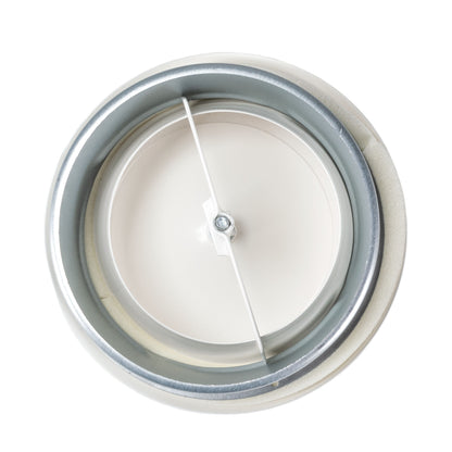 Anemostat SV White Metal Ceiling Extract Valve 125mm