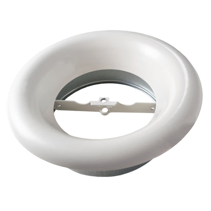 Anemostat SV White Metal Ceiling Extract Valve 125mm