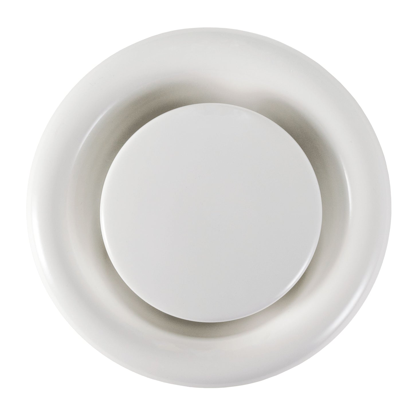 Anemostat EV White Metal Ceiling Extract Valve 125mm