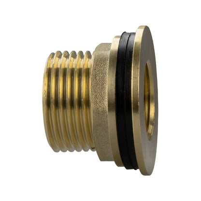Brass Water Butt Connector 3/4" BSP Male to 1/2" BSP Female with Drill Bit