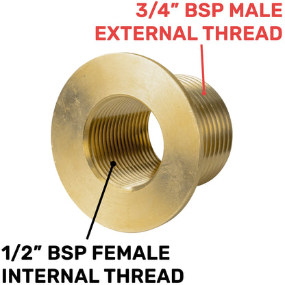 Brass Water Butt Set ¾″ with Side-Locking Lever Tap and Hose Connector