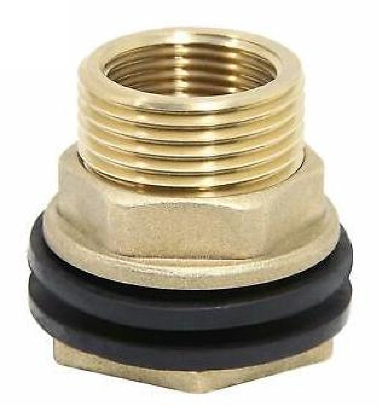 Brass Water Butt Connector 3/4" BSP Male to 1/2" BSP Female with Drill Bit