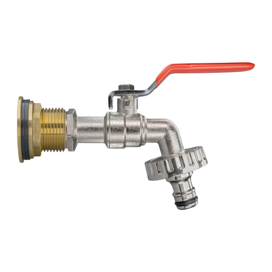 ¾” Water Butt Brass Set Including Lever Tap with Quick-Connect Fitting