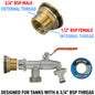 Brass Garden Tap Water Butt Replacement Bib Tap Lever Hose Barb Quick Fit