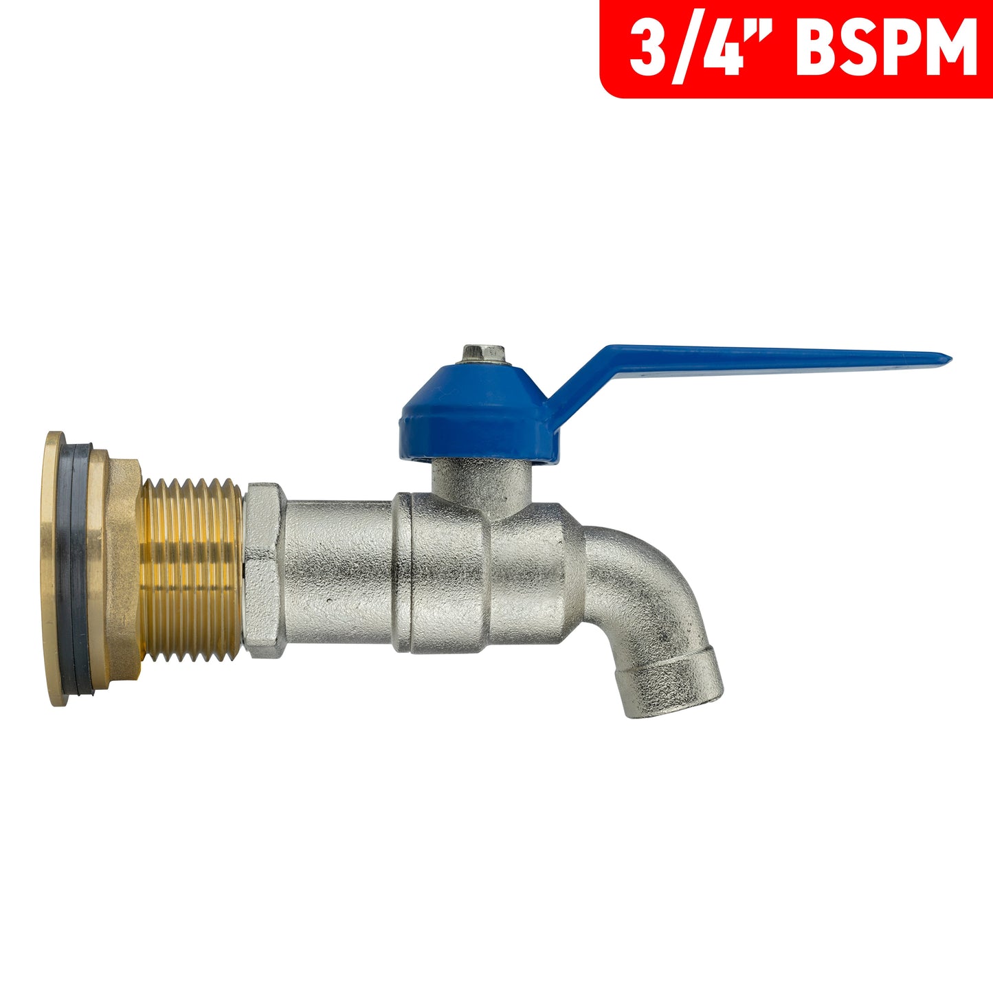 3/4" Brass Water Butt Set with Basic Lever Tap & Drill Bit