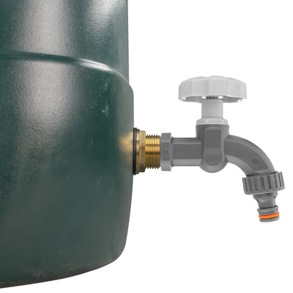 3/4" Brass Water Butt Set with Grey Rotary Tap & Drill Bit