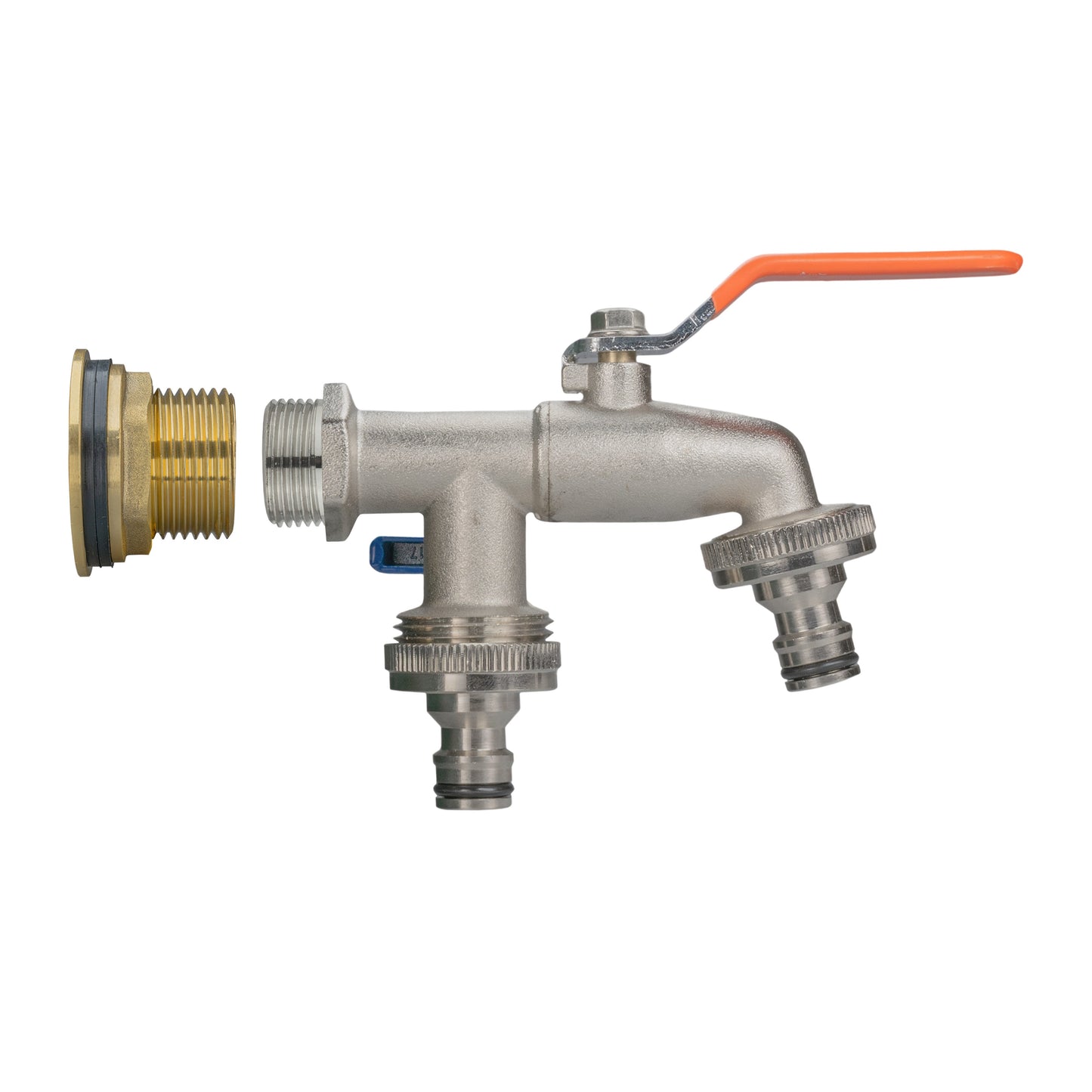 3/4" Brass Water Butt Set with Dual Quick Connect Tap & Drill Bit