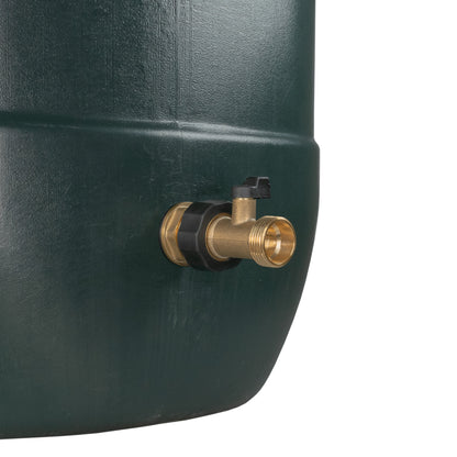 3/4" Water Butt Brass Fitting Set with Brass Valve & Drill Bit