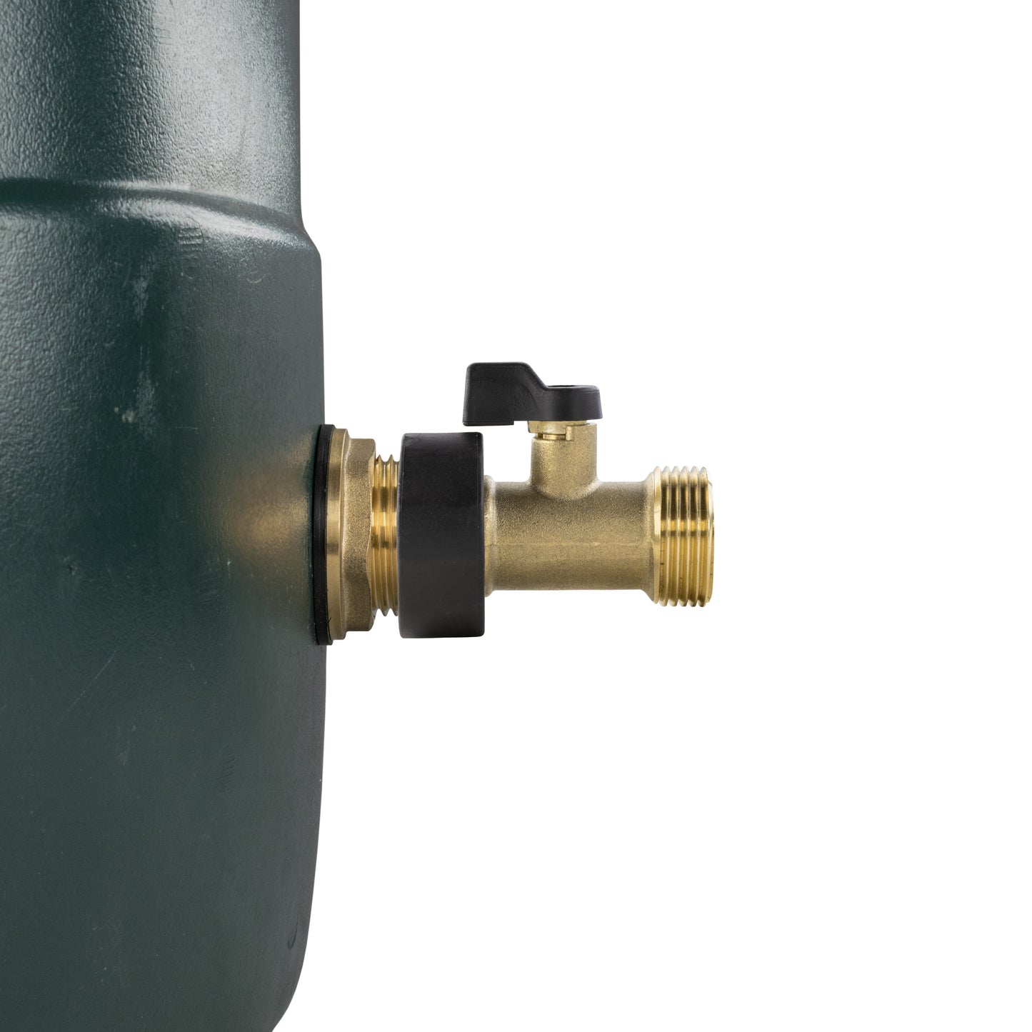 3/4" Water Butt Brass Fitting Set with Brass Valve & Drill Bit