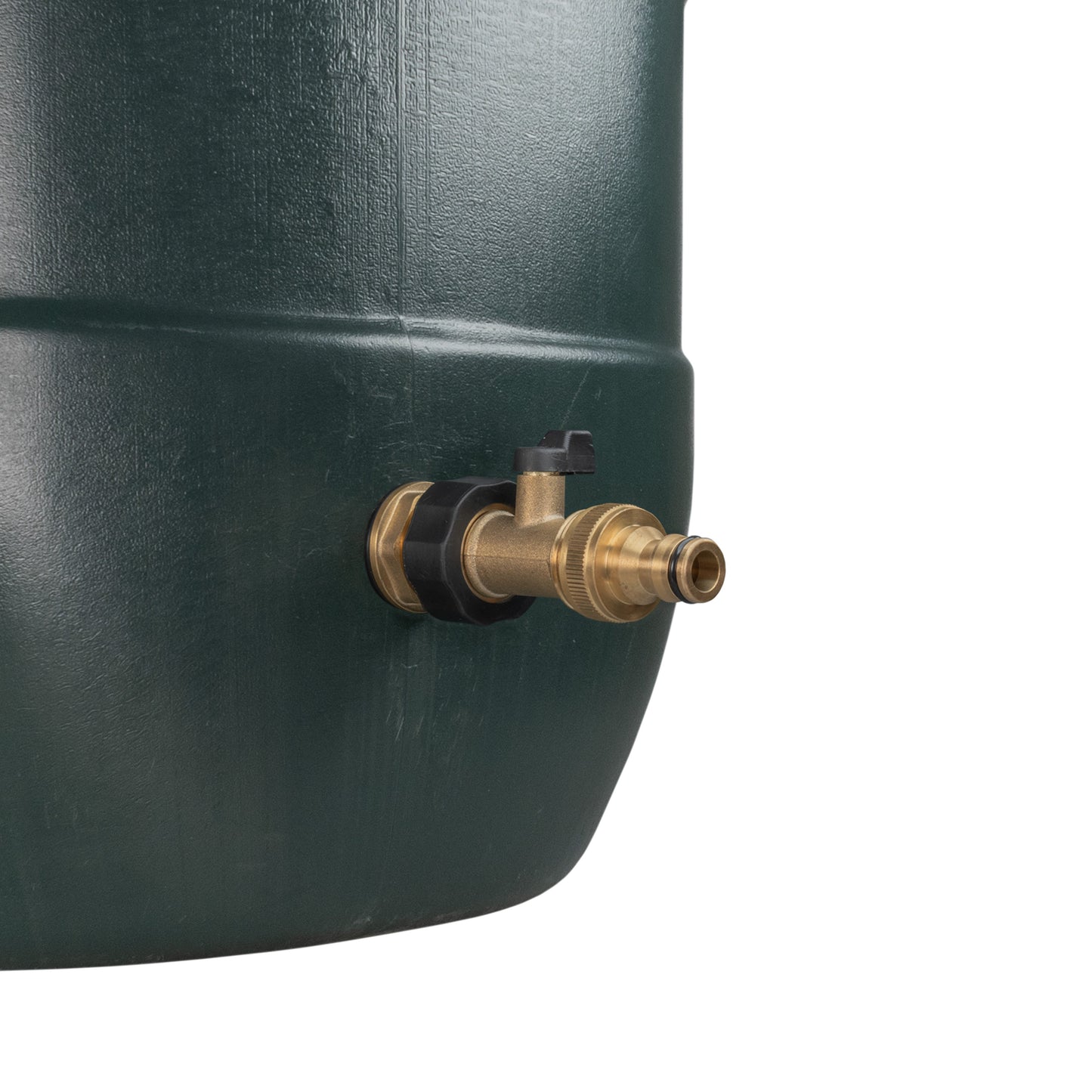 3/4" Brass Water Butt Set with Shut-Off Valve, Quick-Connect Fitting and Drill Bit