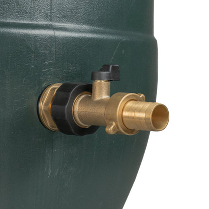 3/4’’ Brass Water Butt Set with In-Line Valve, 19mm Hose Tail and Drill Bit