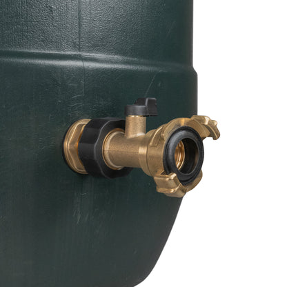 3/4’’ Brass Water Butt Set with Shut-Off Valve, Geka Connector & Drill Bit