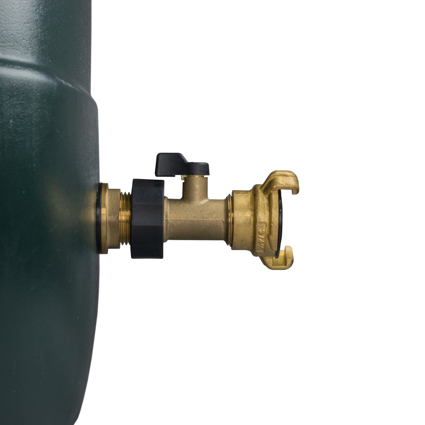 3/4’’ Brass Water Butt Set with Shut-Off Valve, Geka Connector & Drill Bit