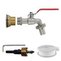 3/4" Brass Water Butt Set with Barbed Hose Tap and Drill Bit