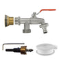 3/4" Brass Water Butt Set with Twin Outlet Tap and Drill Bit