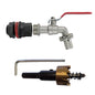 Water Butt Connector Kit ½" with Lever Handle Tap & Drill Bit
