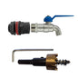 Water Butt Connector Set 1/2" with Classic Tap and Drill Bit