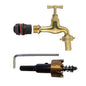 Water Butt Connector Set ½” with 13mm Polish Brass Tap Outlet and Drill Bit
