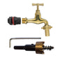 Water Butt Connector Set ½” with 19mm Polish Brass Tap Outlet and Drill Bit