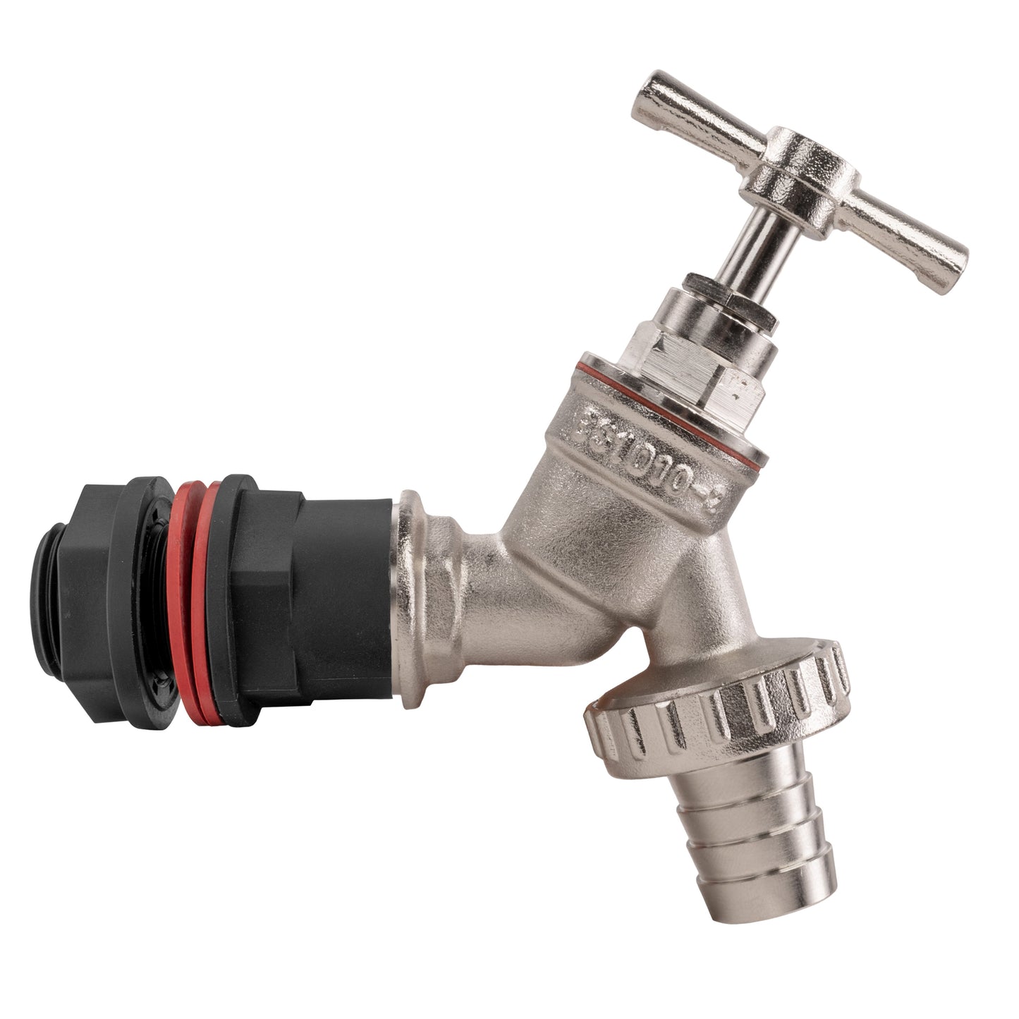½" Water Butt Set with Nickel-Plated Hose Barb Tap & Drill Bit