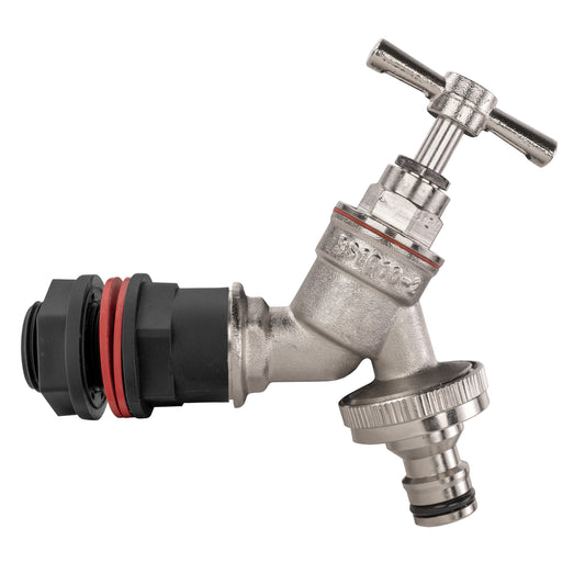 Nickel-Plated Quick-Connect Tap ½" Water Butt Set