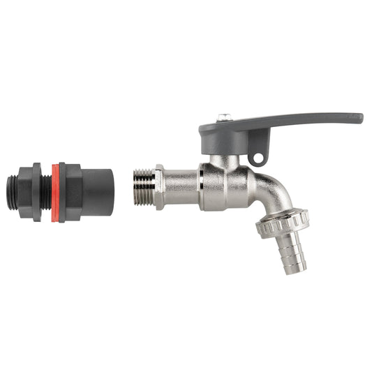 1/2″ Water Butt Set with Side-Locking Lever Tap and Hose Tail