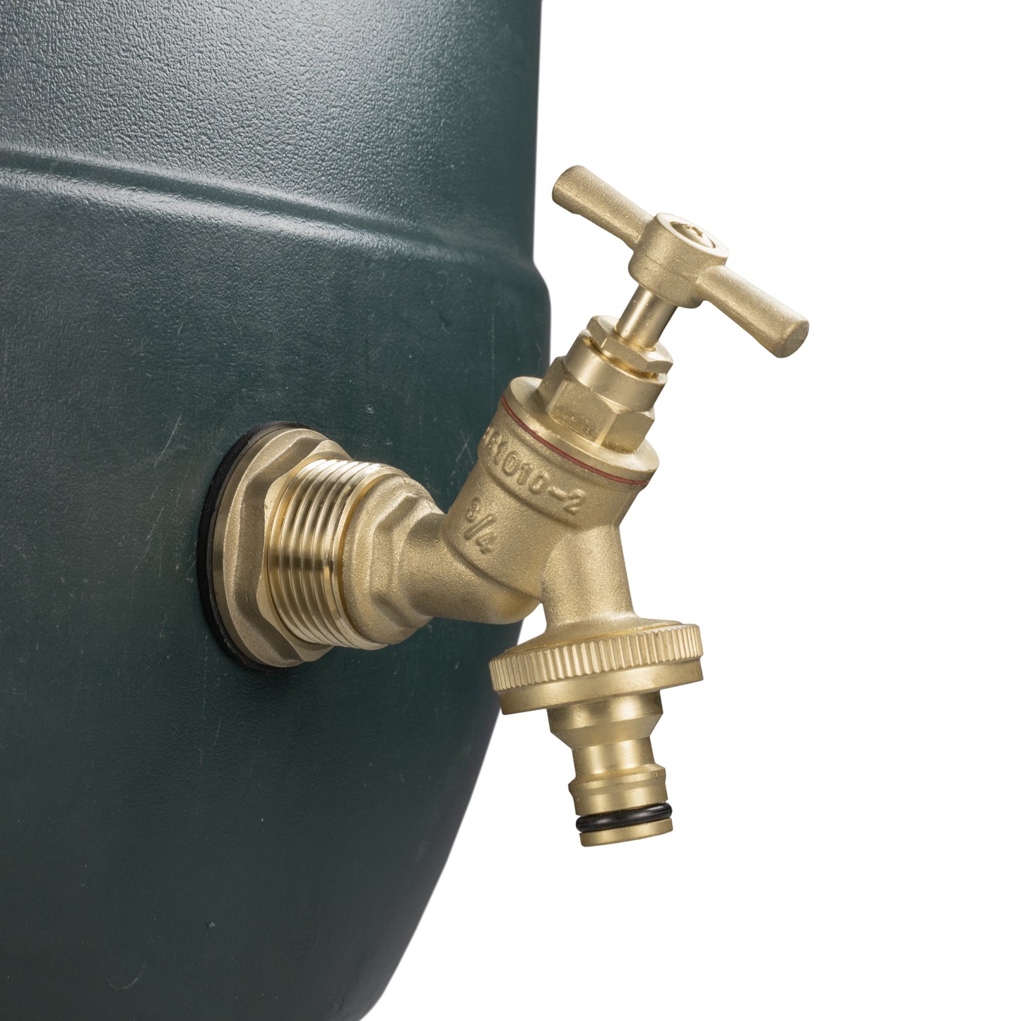 1" Water Butt Fitting Set with Brass Click-Lock Tap and Hole Saw Bit