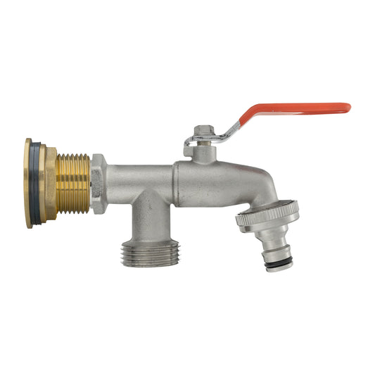 1” Water Butt Brass Set Including Dual Tap