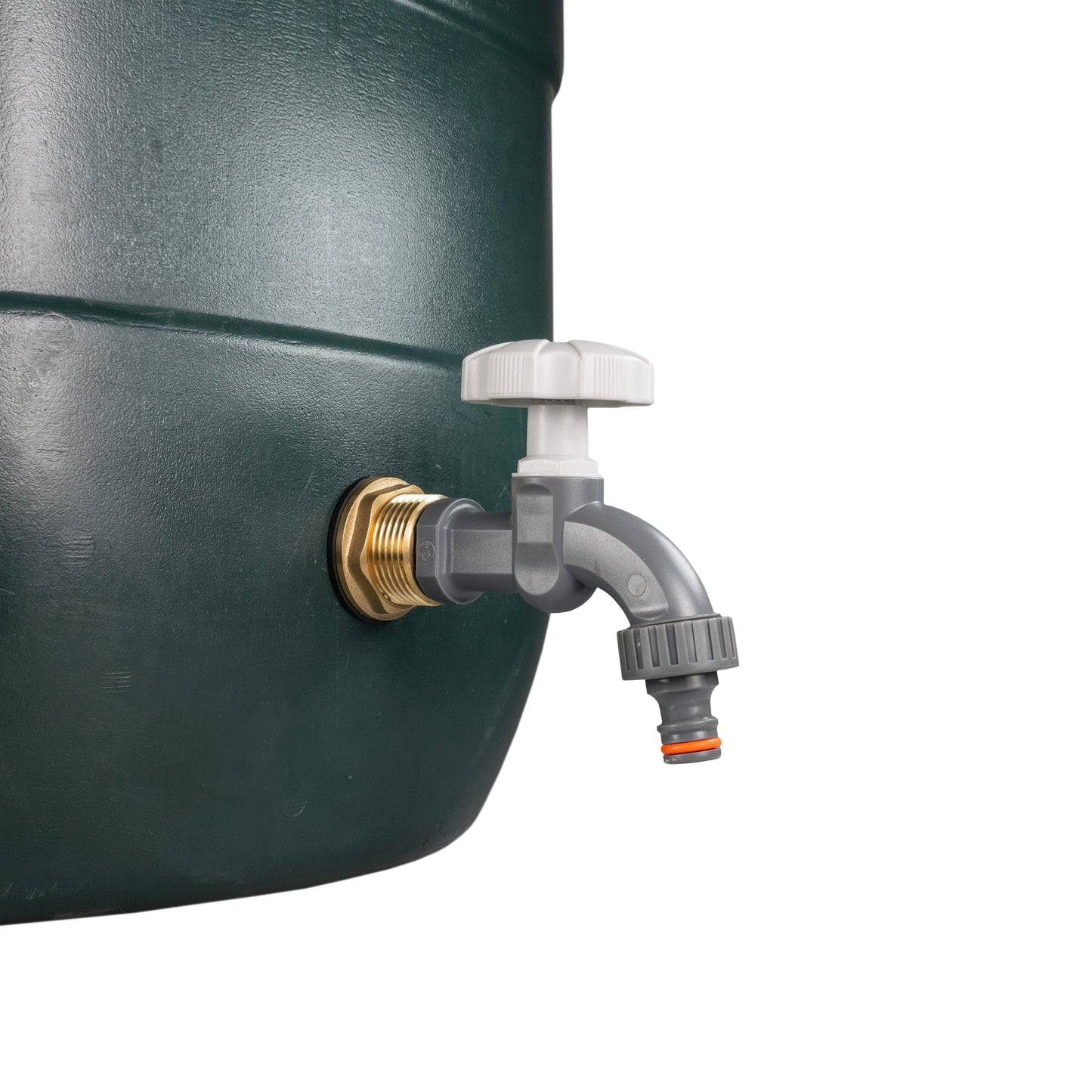 1’’ Water Butt Brass Set with Grey Garden Tap & Hole Saw Cutter
