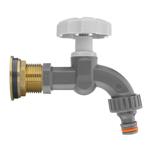 1” Water Butt Brass Set Including Grey Dial Tap