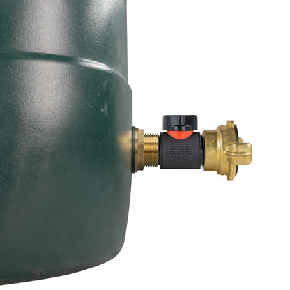 1" Brass Water Butt Set Including Inline Valve & Geka Connector