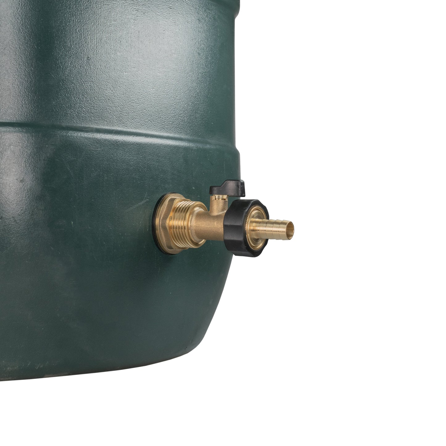 1" Brass Water Butt Set with Brass Tap, 13mm Hose Barb & Drill Bit