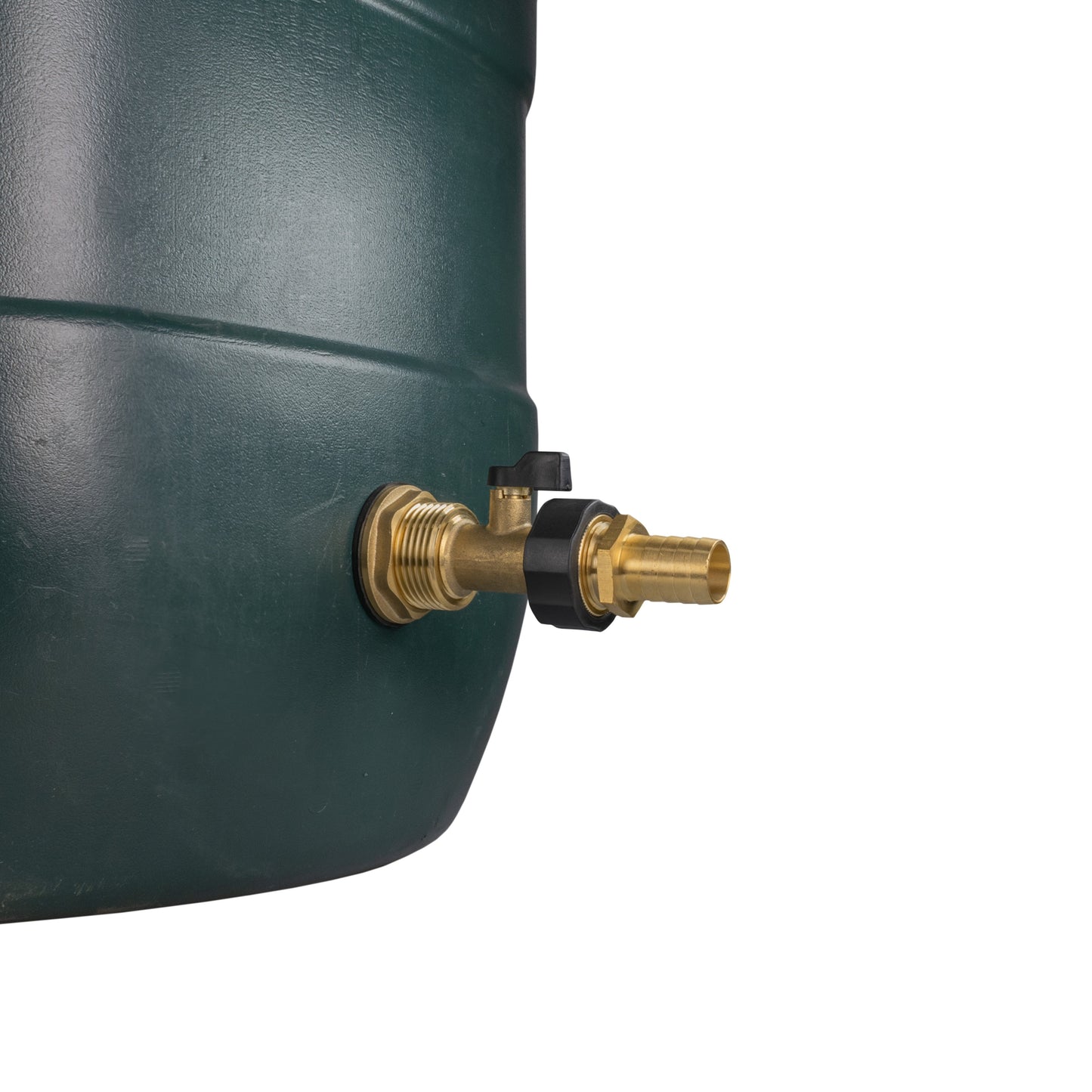 1" Brass Water Butt Set with Brass Tap, 19mm Hose Barb & Drill Bit